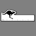 6" Ruler W/ Hopping Kangaroo Silhouette